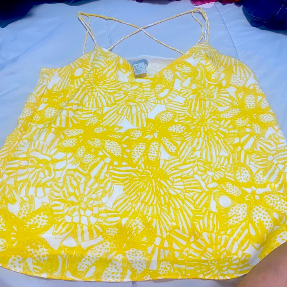 Yellow V-neck Camisole top